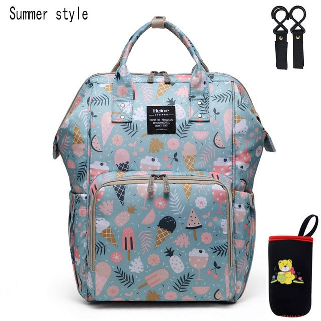 Large Capacity Nappy Bag with USB - gadgetsink