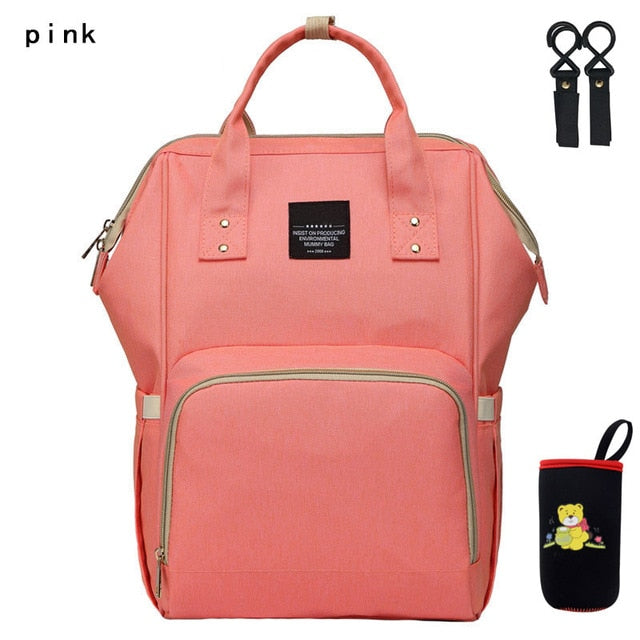Large Capacity Nappy Bag with USB - gadgetsink