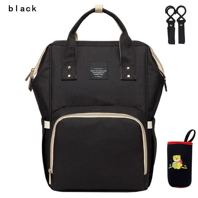 Large Capacity Nappy Bag with USB - gadgetsink
