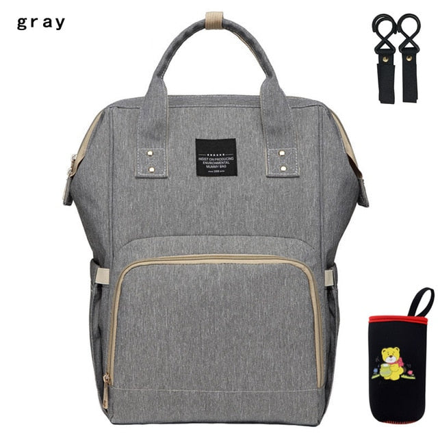 Large Capacity Nappy Bag with USB - gadgetsink