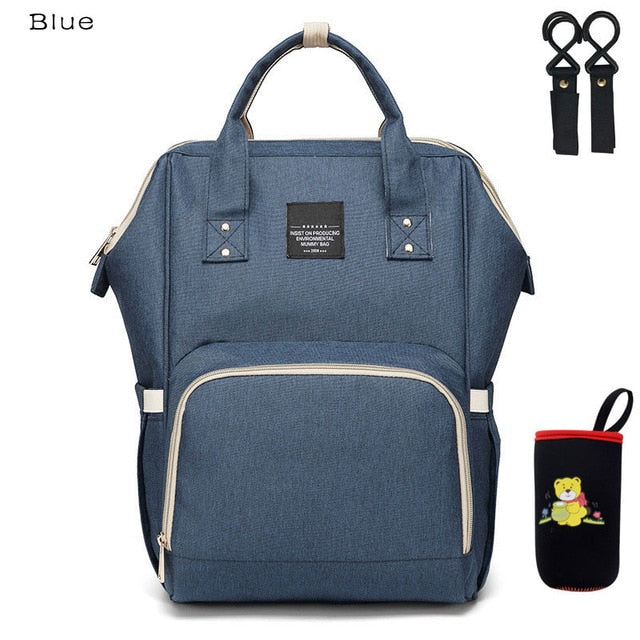 Large Capacity Nappy Bag with USB - gadgetsink