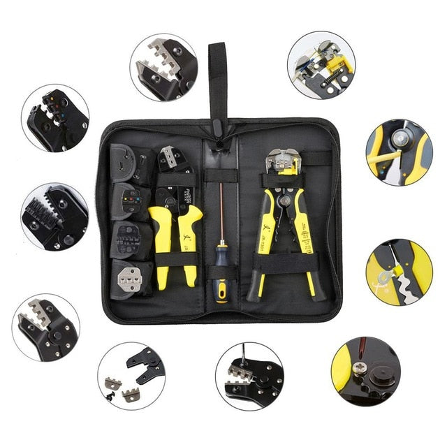 Ratcheting Wire Terminal Crimper - gadgetsink